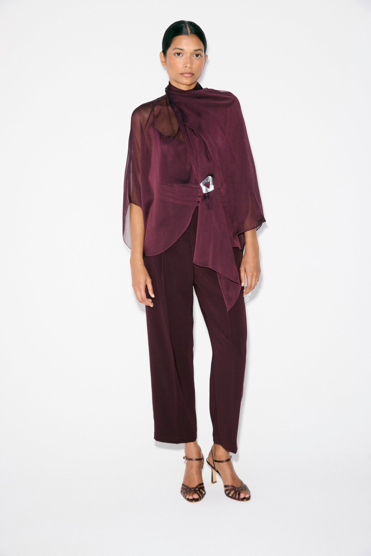 Blusa SOLÈNE Berenjena