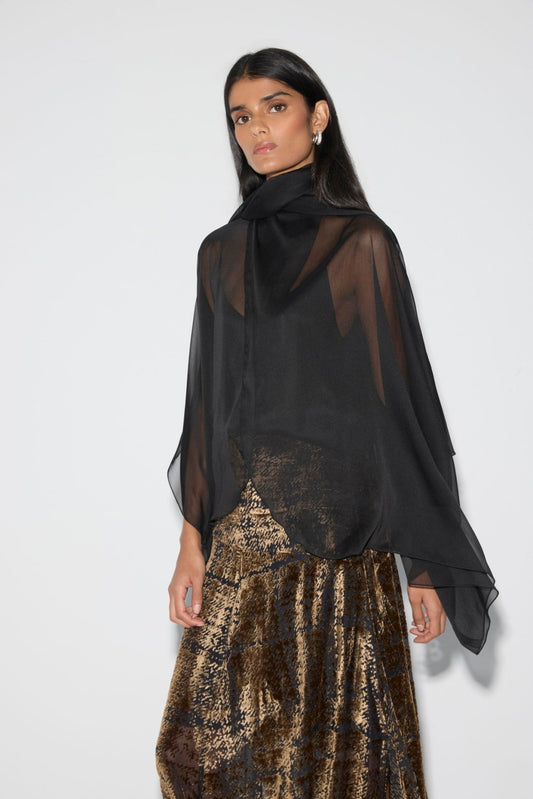 Blusa SOLÈNE Negro Magnético - BIMANI