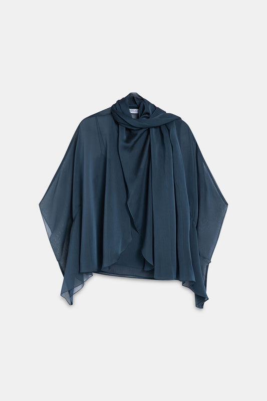 Blusa SOLÈNE Azul Petróleo - BIMANI