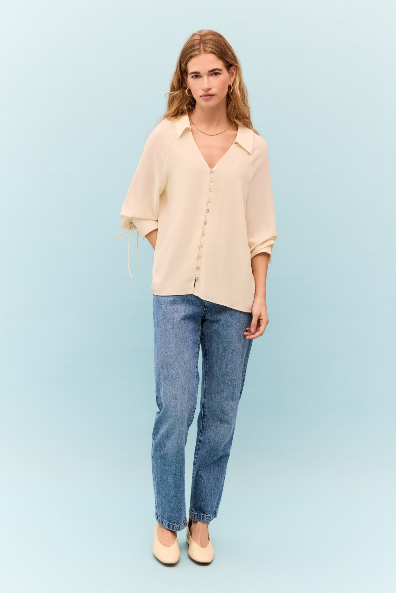 Blusa ZEFIRO Beige Caliza - BIMANI