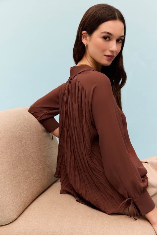 Blusa ZEFIRO Marrón Mocca - BIMANI