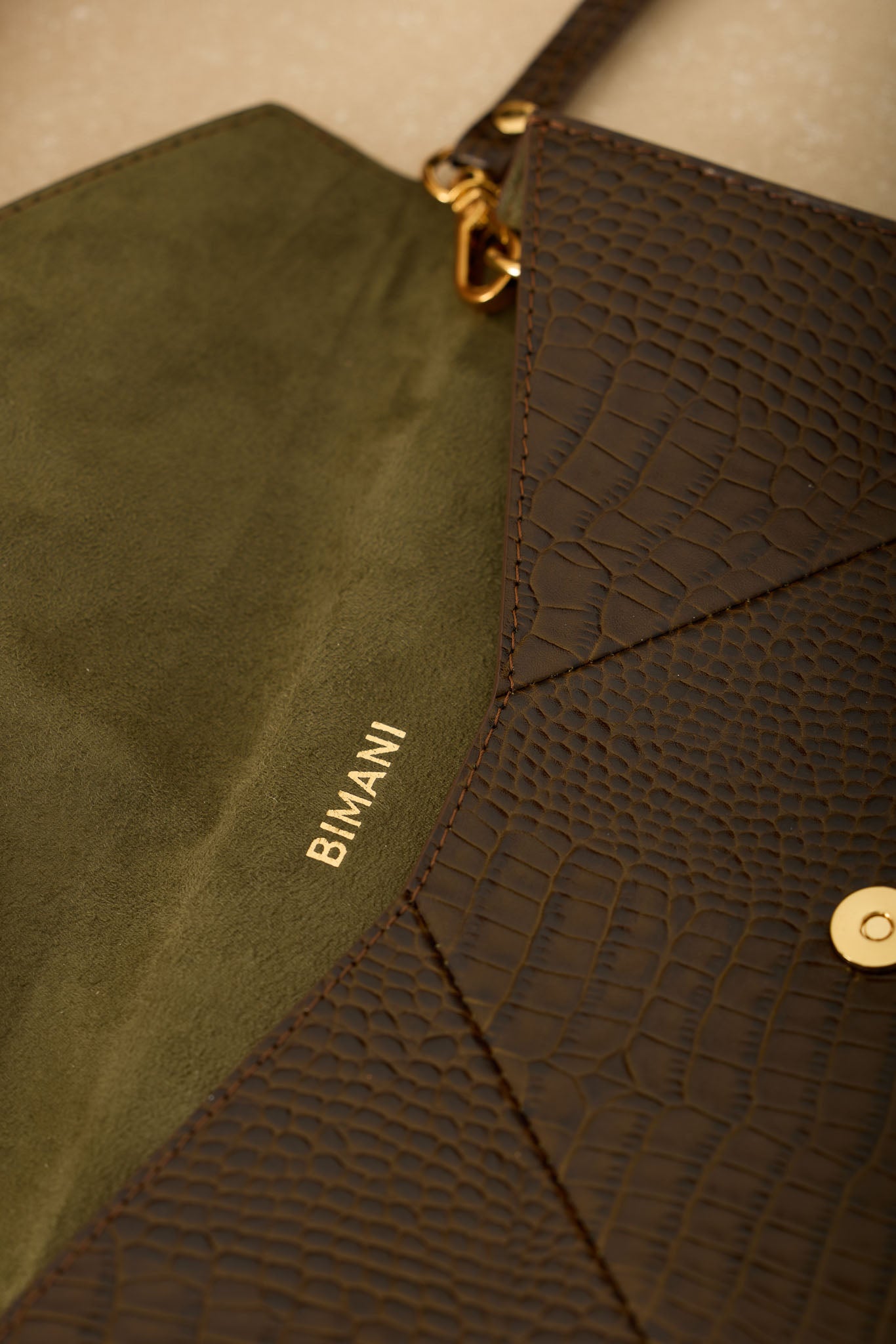 Bolso LOUVRE Textura Verde - BIMANI