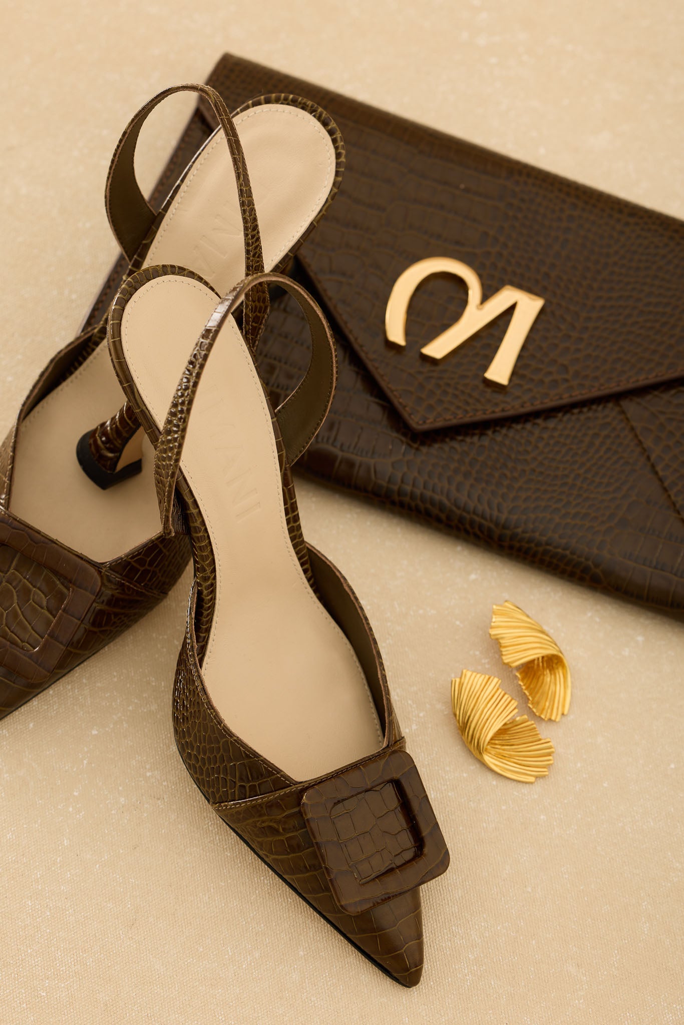 Bolso LOUVRE Textura Verde - BIMANI