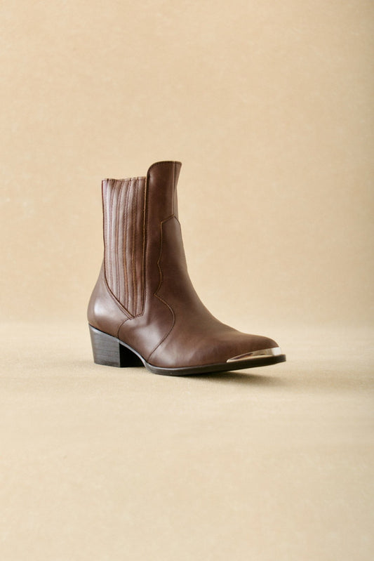 Botín VALENTINA Piel Marrón - BIMANI