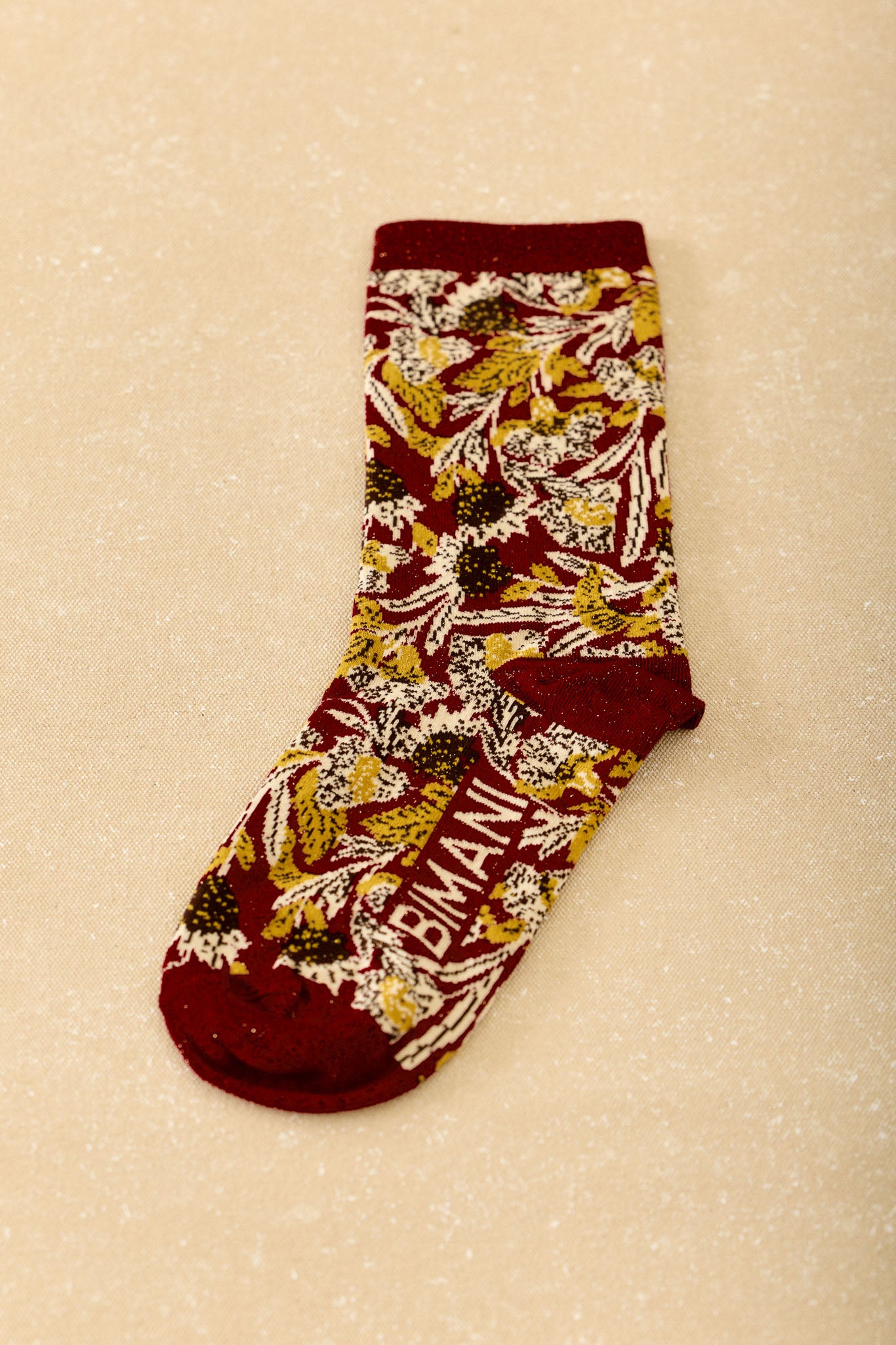 Calcetín BIMANI Estampado Burdeos - BIMANI