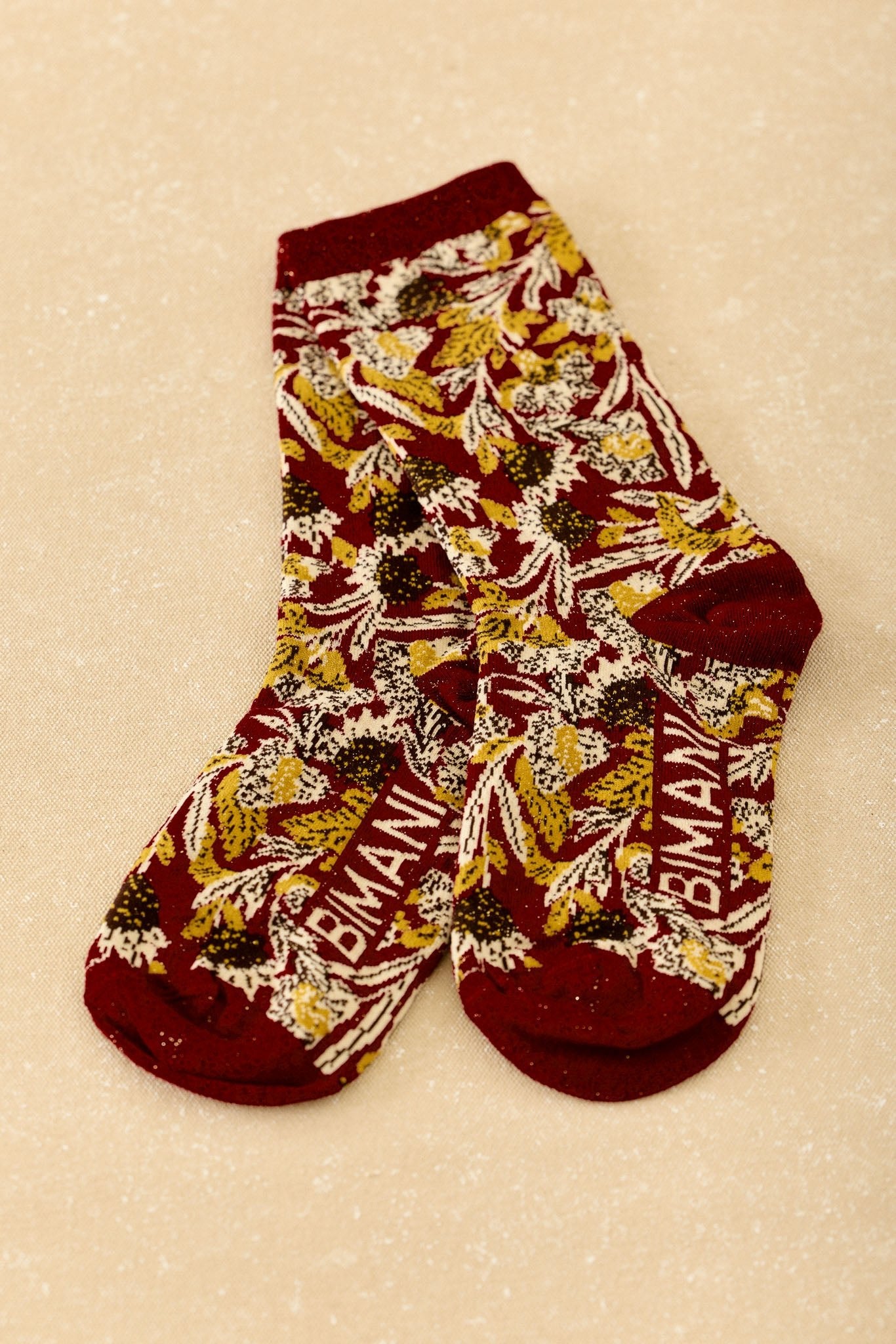 Calcetín BIMANI Estampado Burdeos - BIMANI