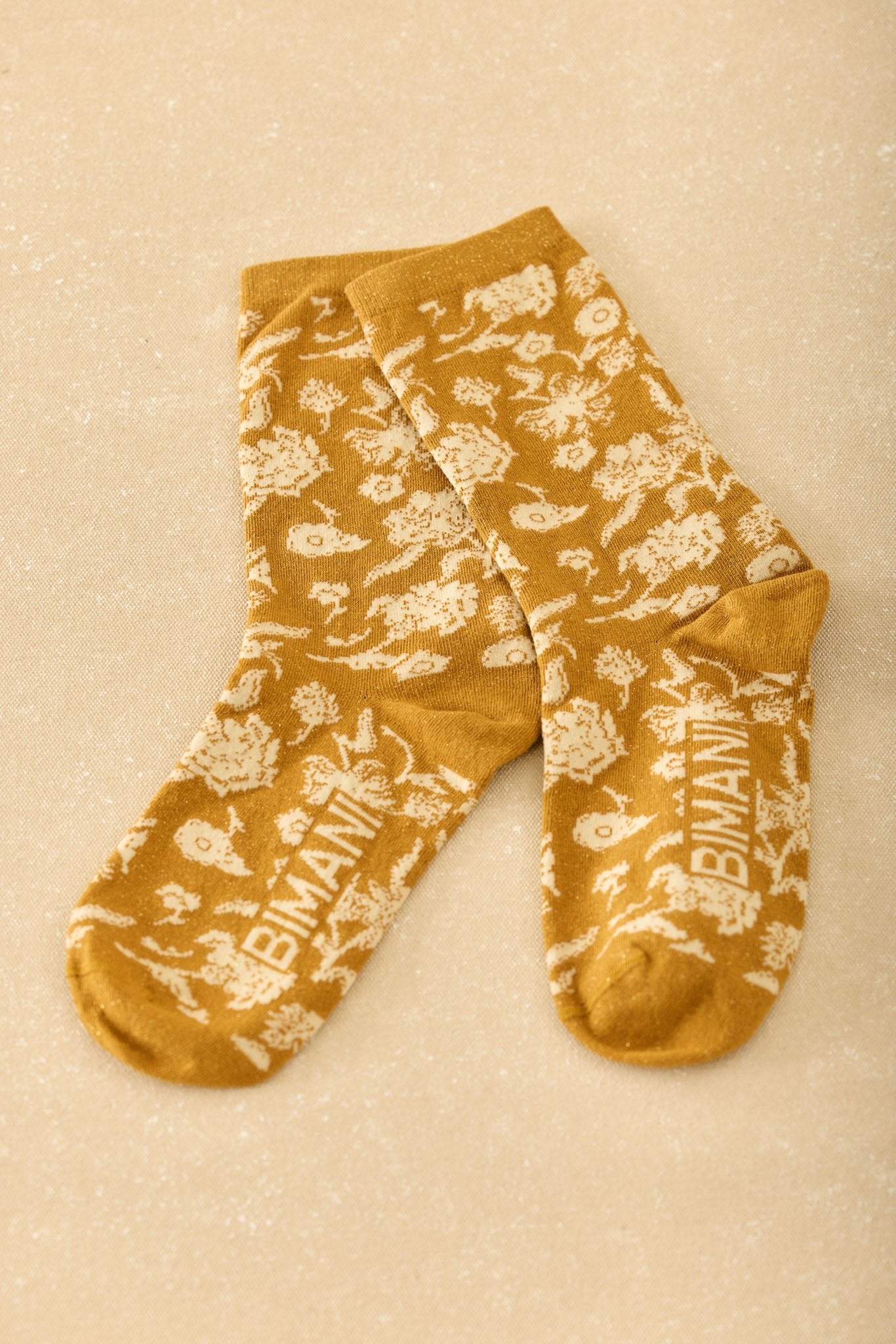 Calcetín BIMANI Estampado Mostaza - BIMANI