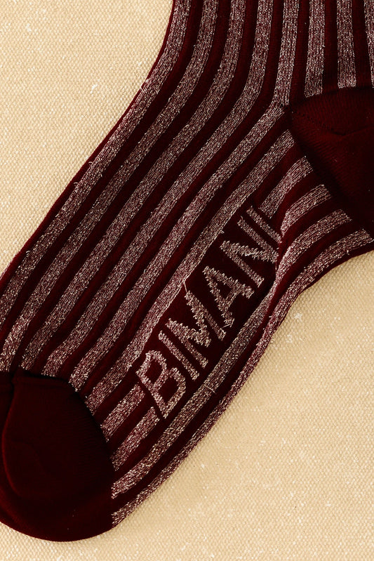 Calcetín BIMANI Rayas Burdeos - BIMANI