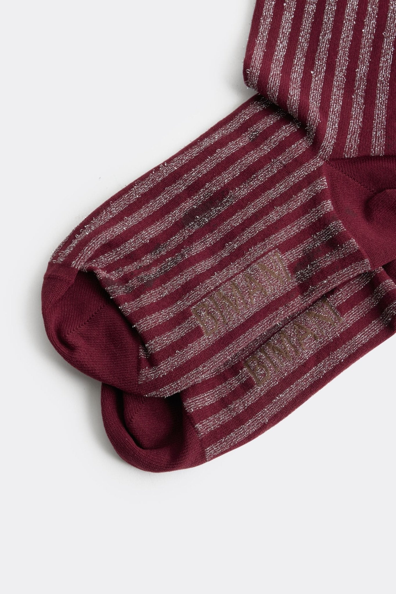 Calcetín BIMANI Stripes Burgundy - BIMANI