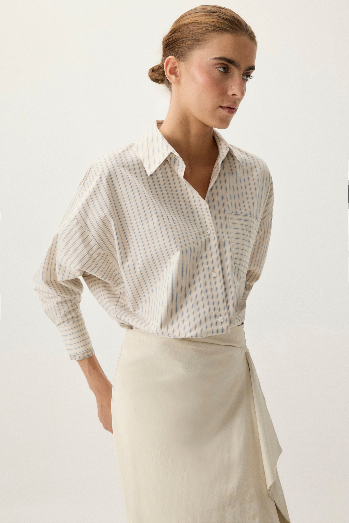 Camisa ELIZA Rayas Azul