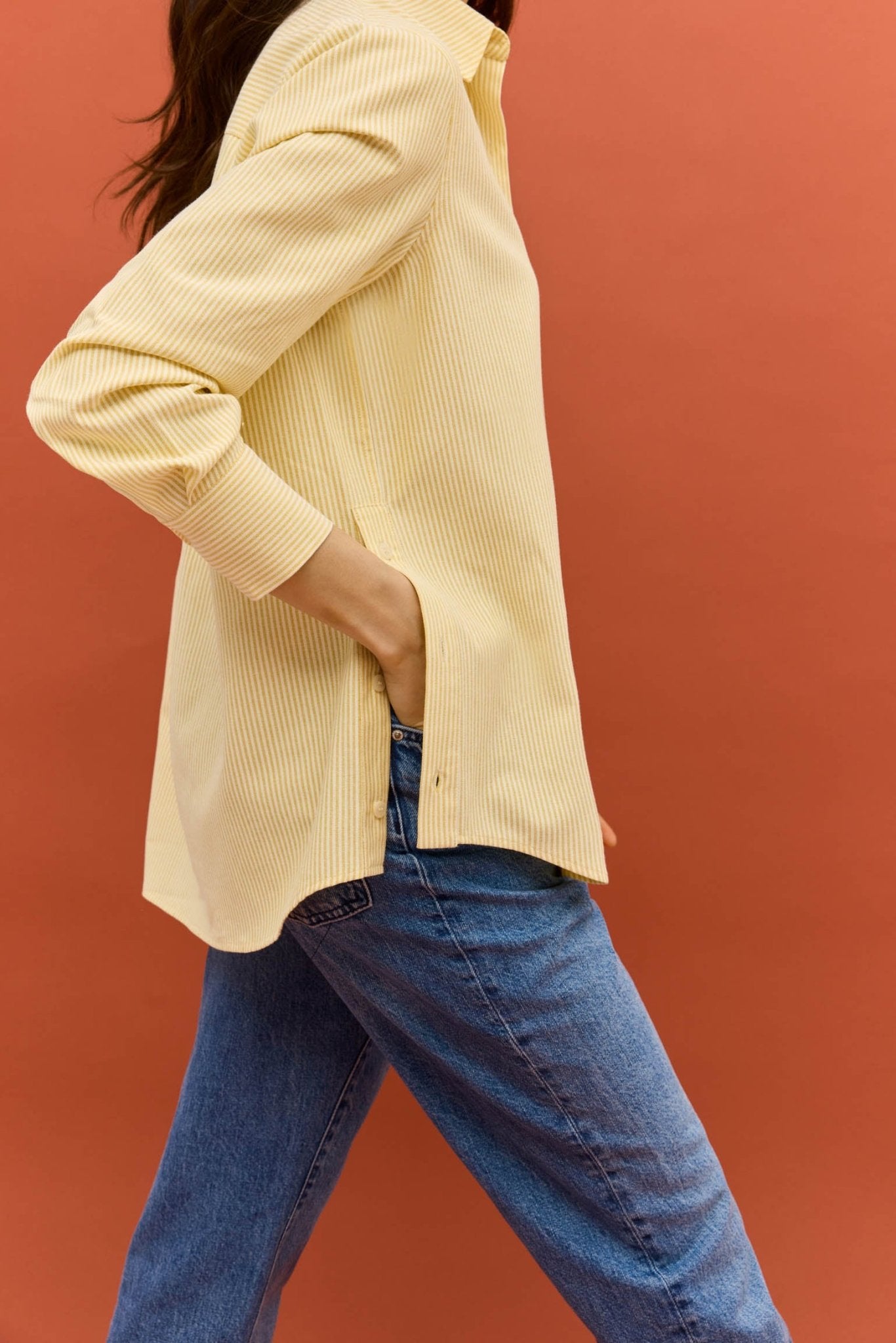 Camisa VINCI Rayas Amarillo - BIMANI