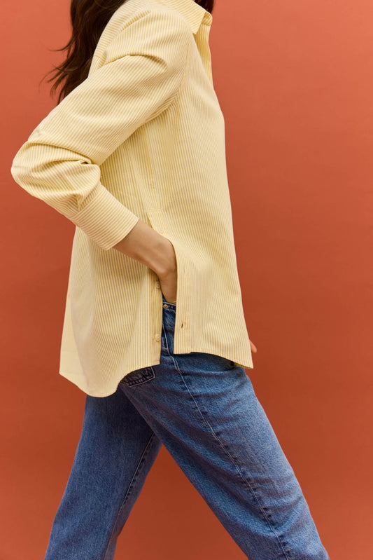 Camisa VINCI Rayas Amarillo - BIMANI