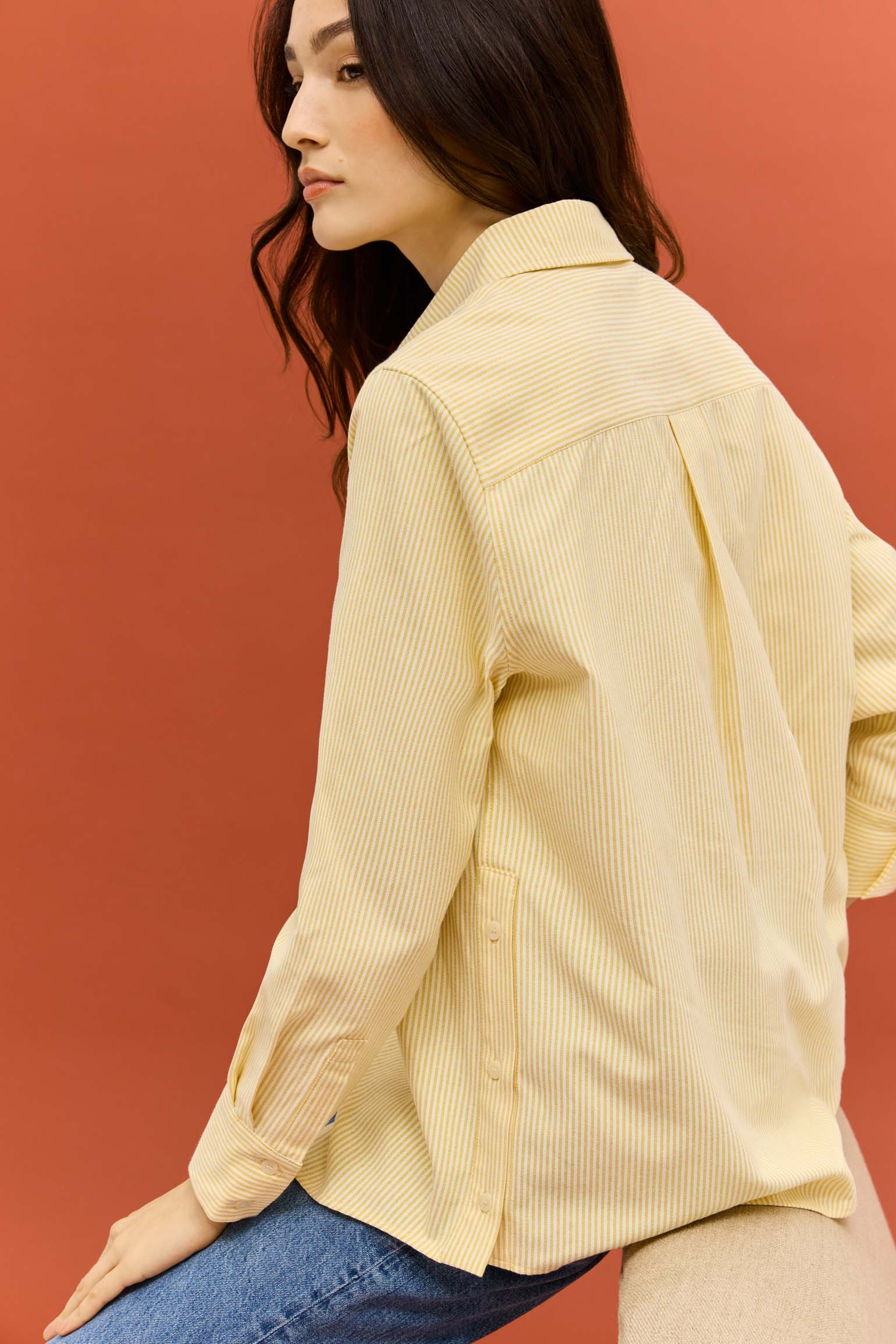 Camisa VINCI Rayas Amarillo - BIMANI