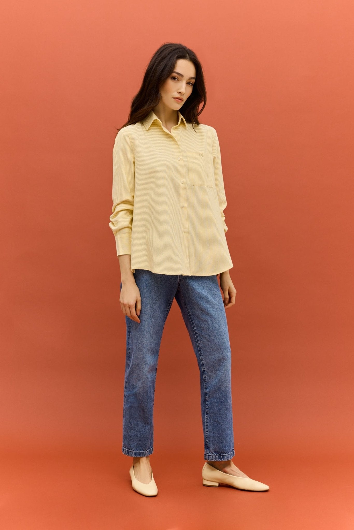 Camisa VINCI Rayas Amarillo - BIMANI