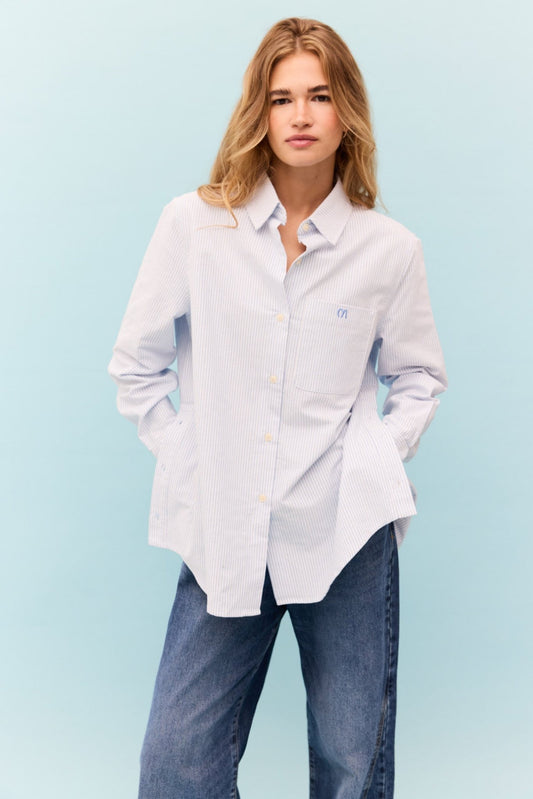 Camisa VINCI Rayas Azul - BIMANI