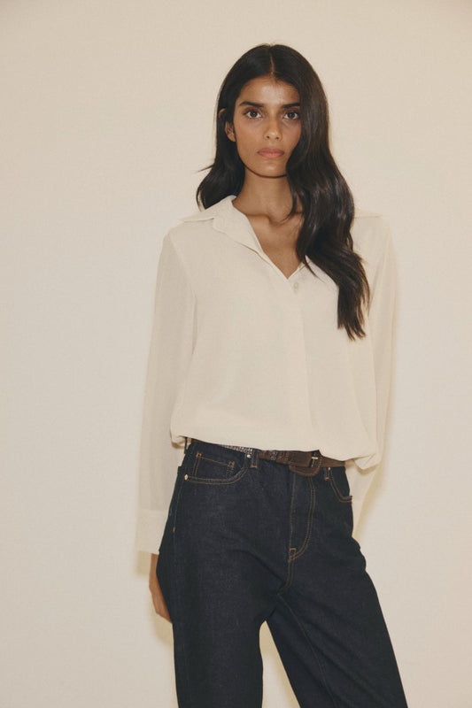 Blusa ESENCIA Beige Caliza - BIMANI
