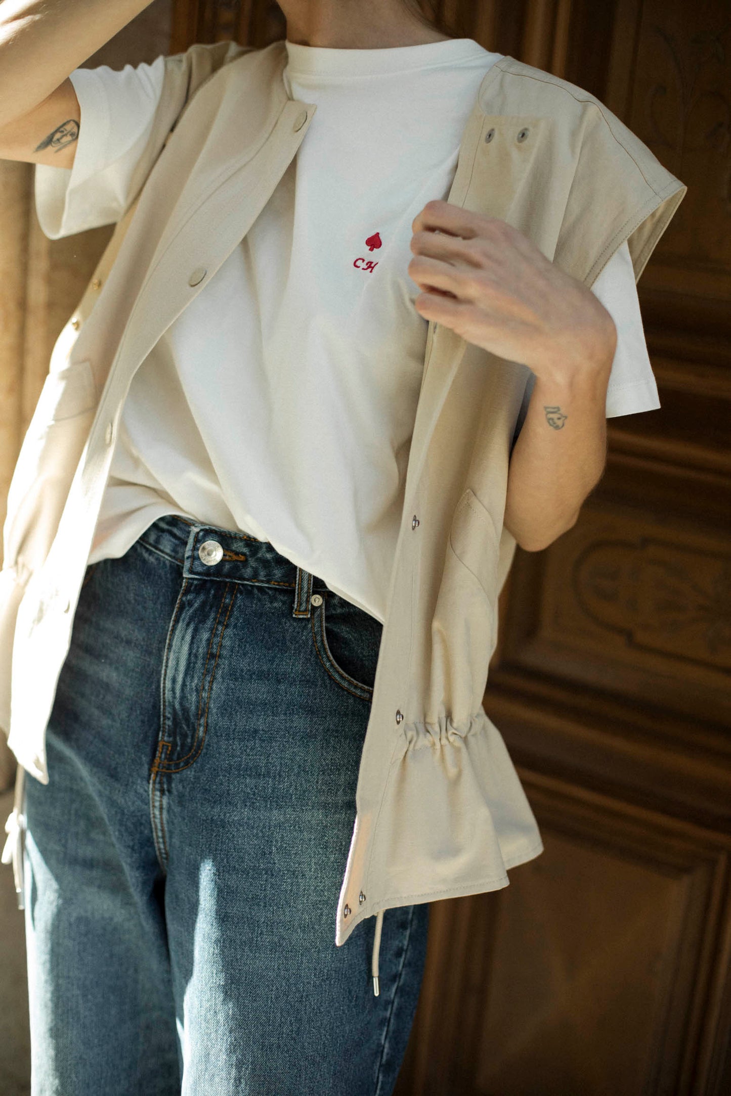 Camiseta DAMA DE PICAS Blanco - BIMANI