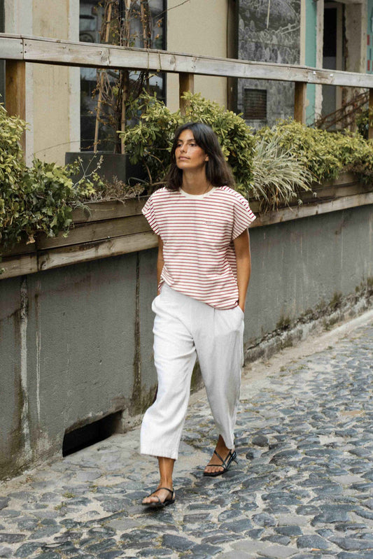 Pantalón AIRA Crema