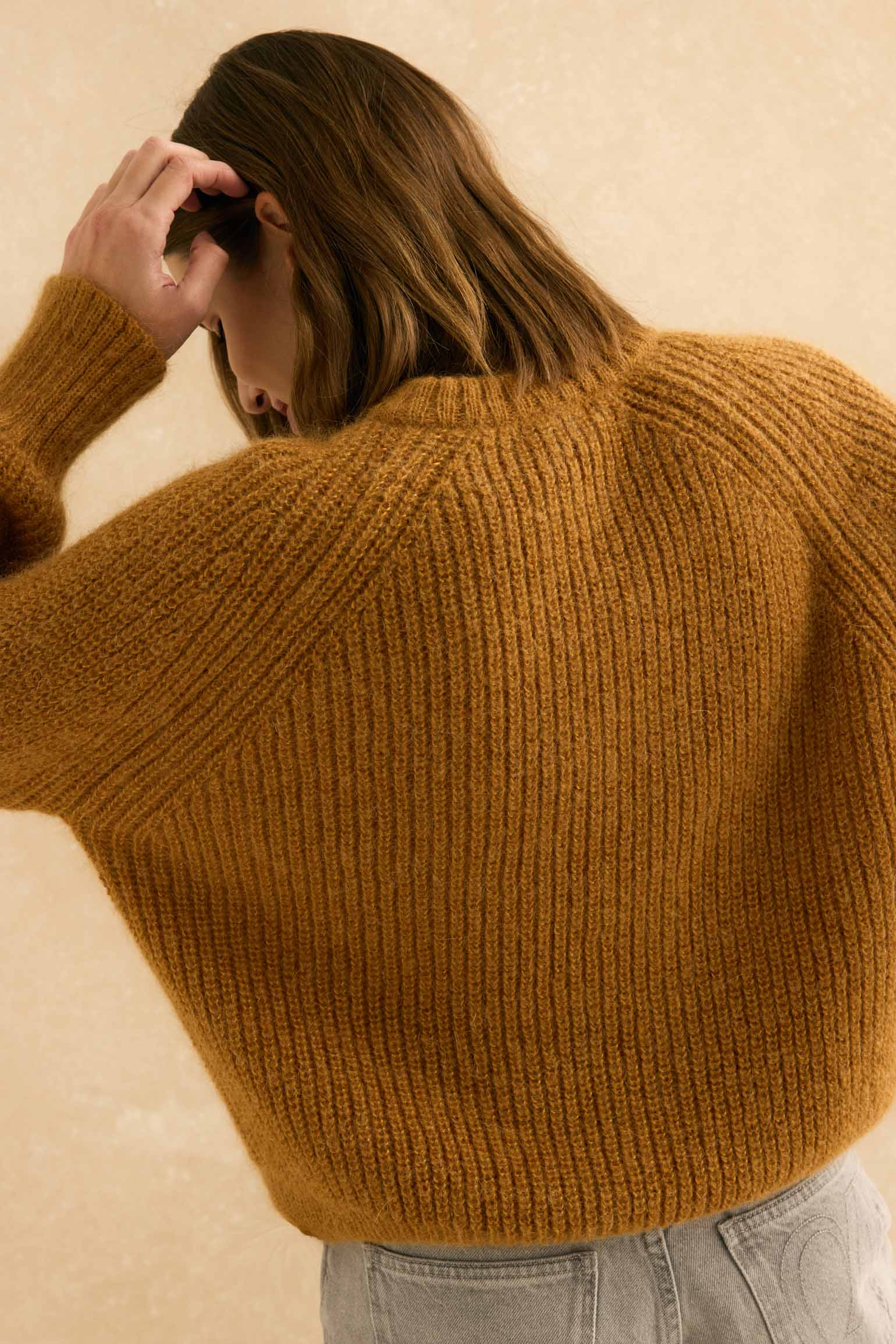 Cardigan BESSIE Mostaza - BIMANI