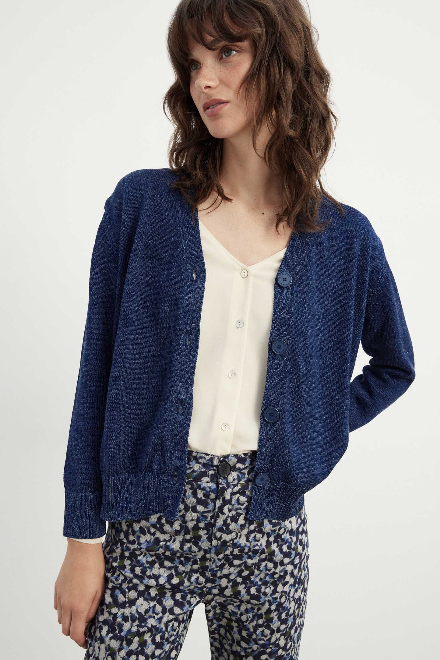 Cardigan CACTUS Midnight Blue - BIMANI