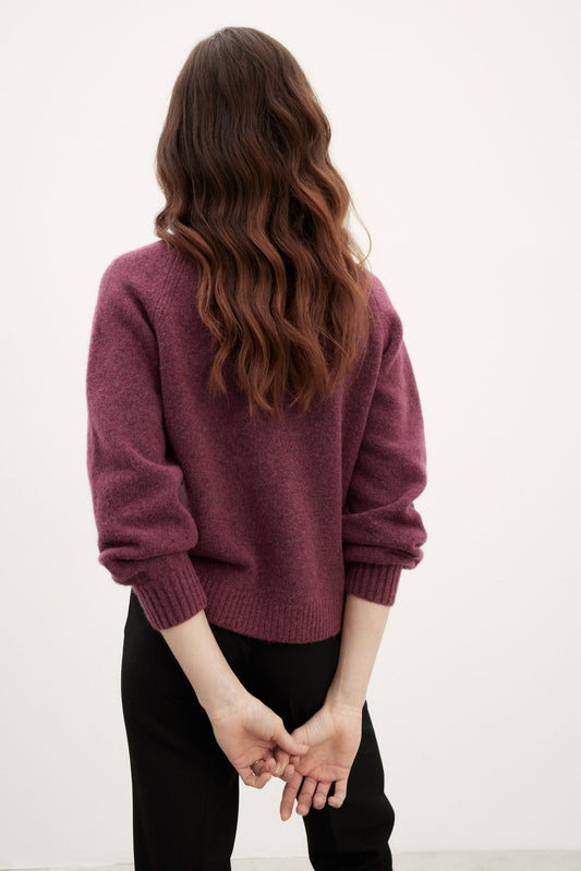 CARACAS Cardigan Burgundy