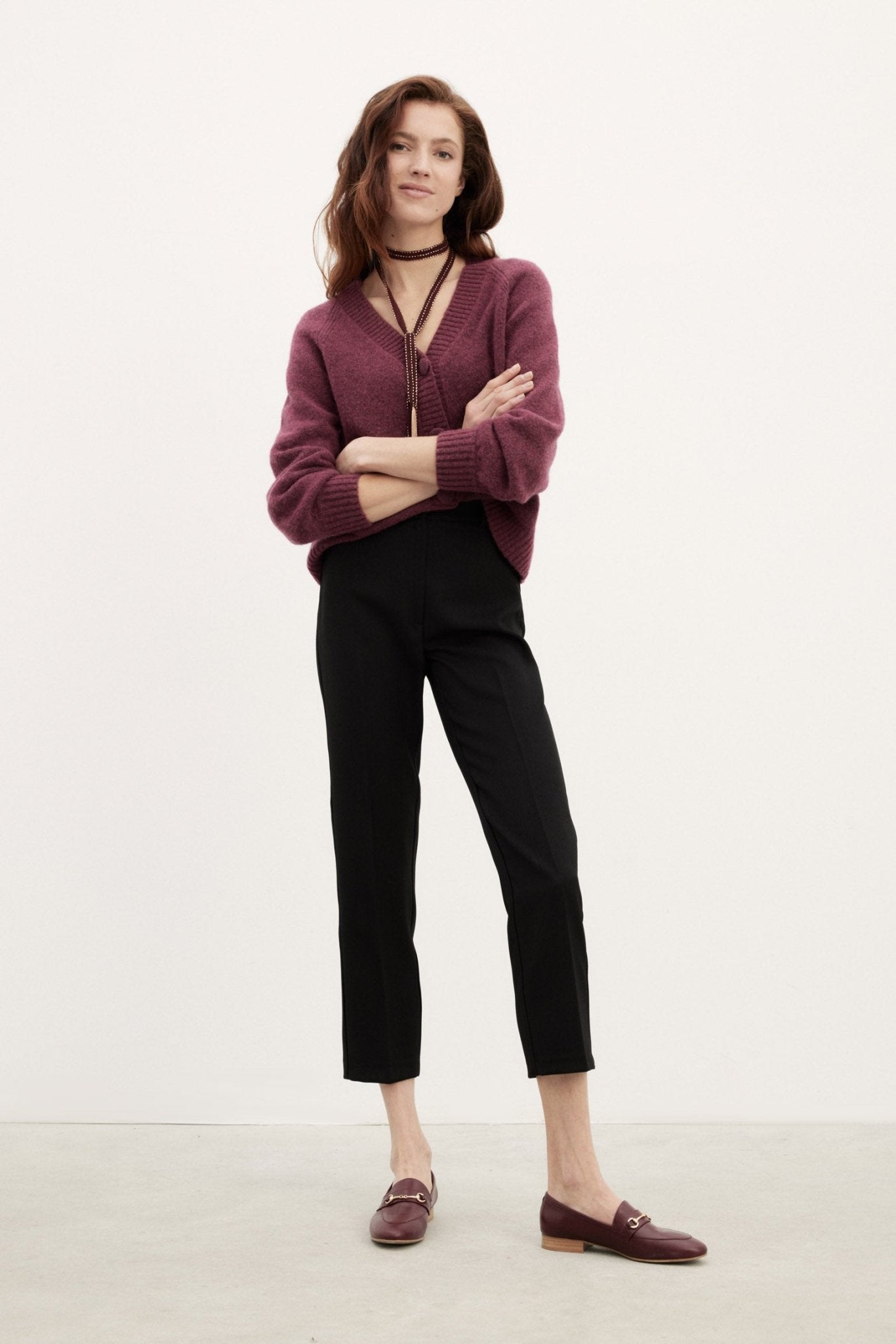 Cardigan CARACAS Burgundy - BIMANI