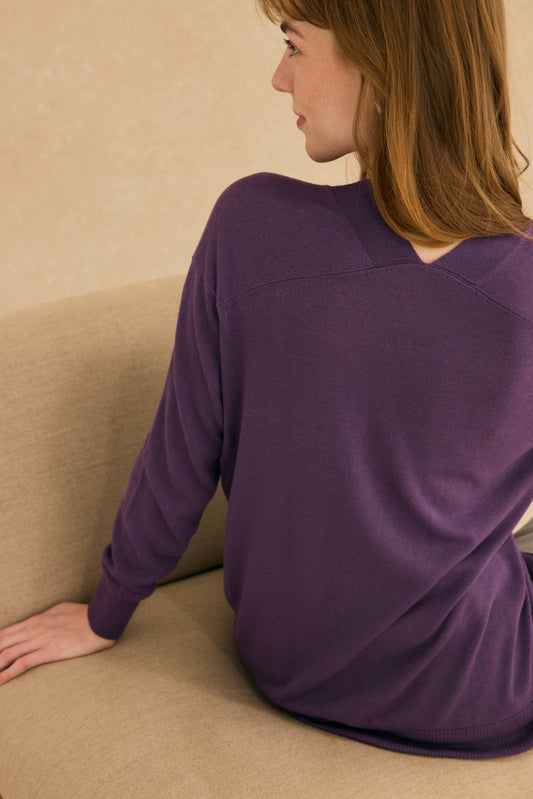Cardigan INGRID Morado - BIMANI