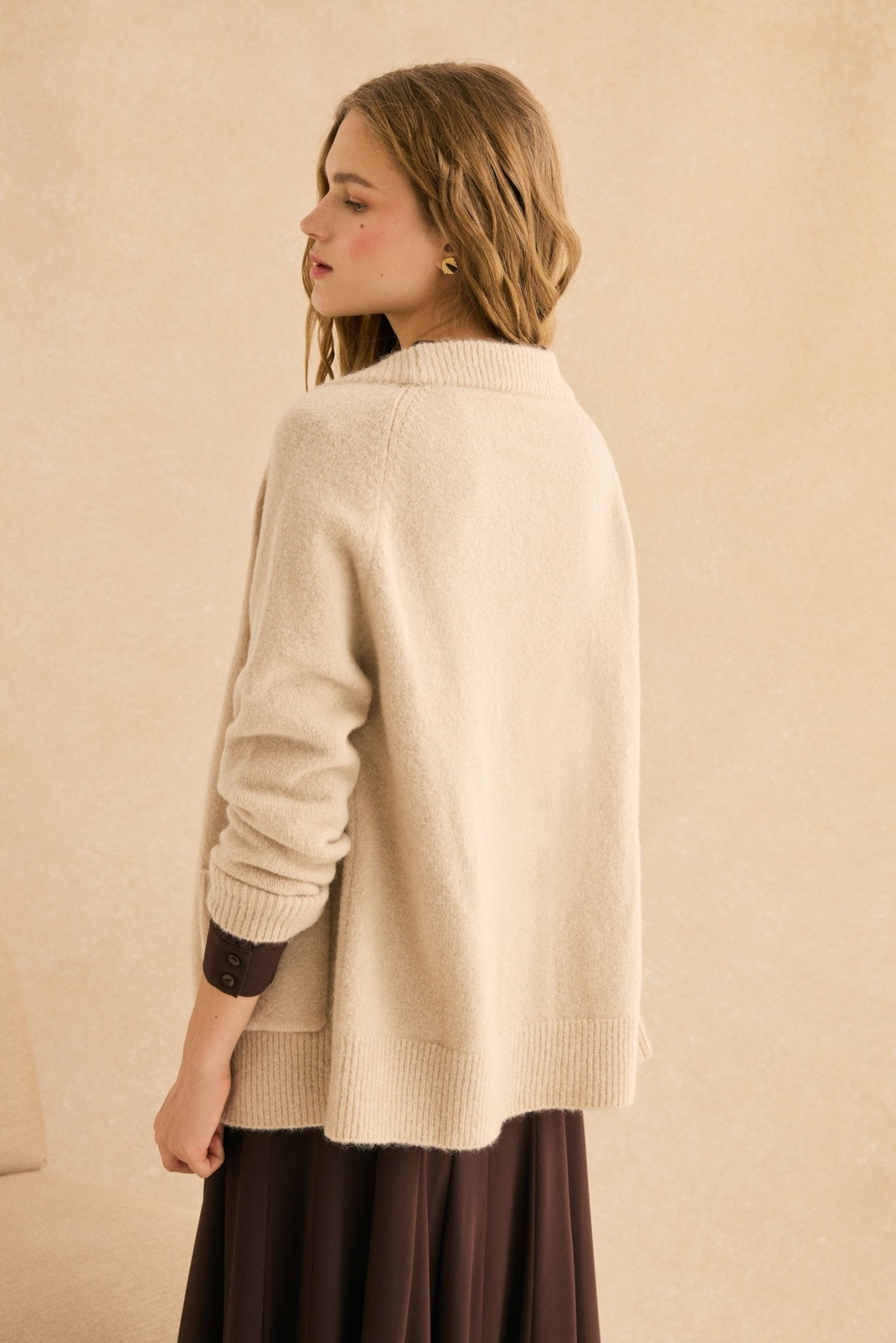 Cardigan MONTREAL Beige - BIMANI