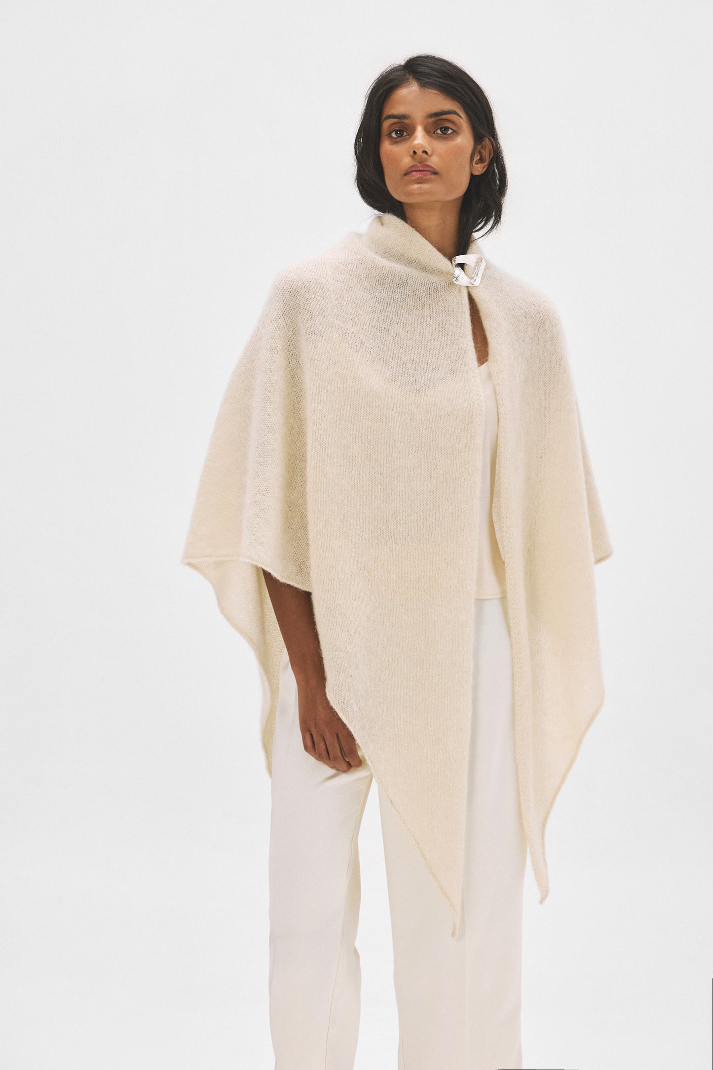 Chal MOHAIR Blanco