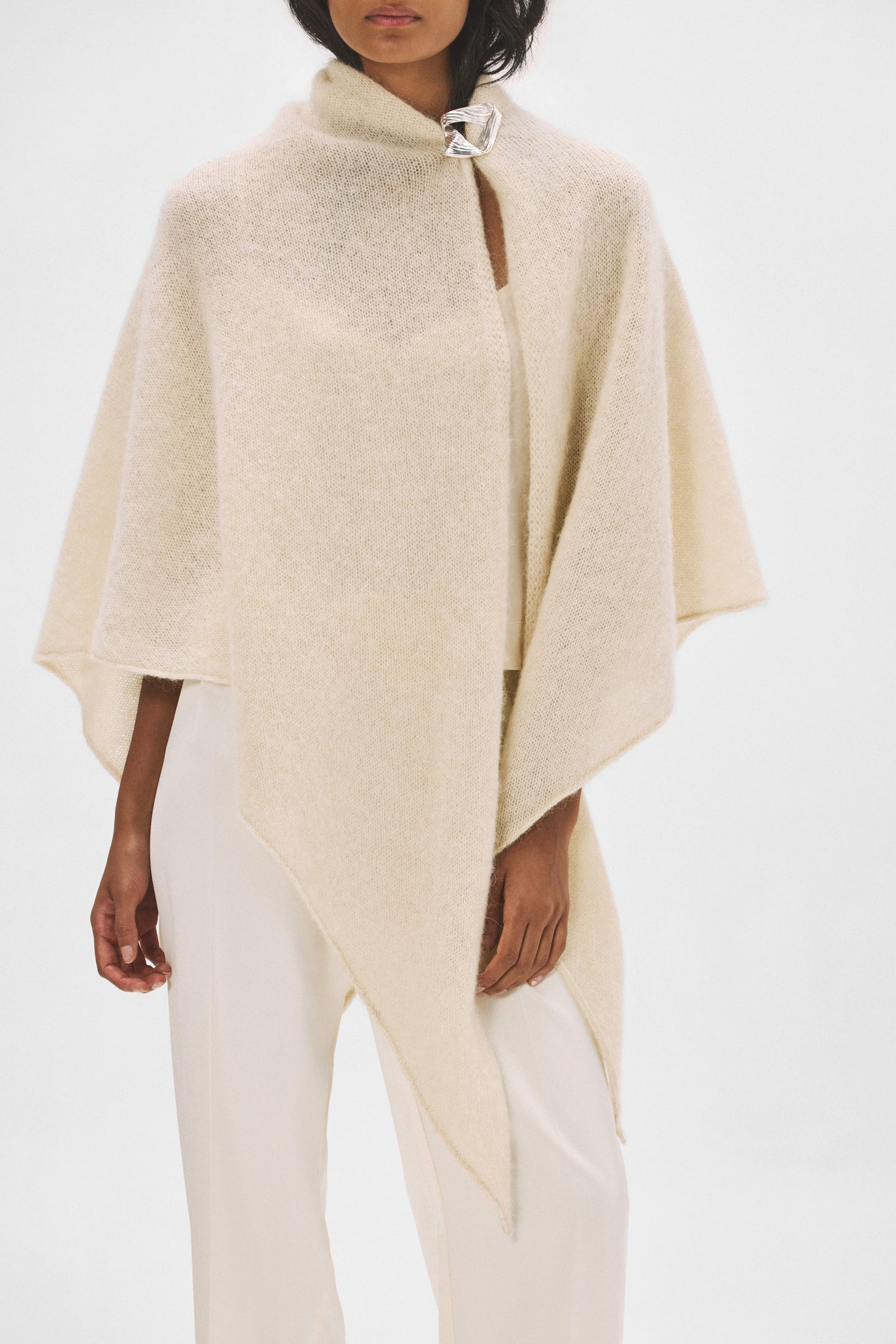 Chal MOHAIR Blanco