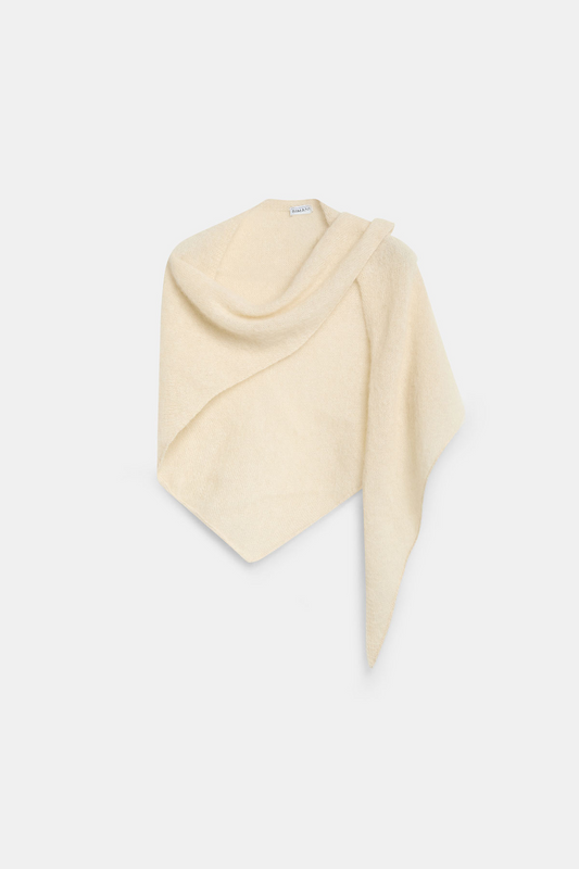 Chal MOHAIR Petite Blanco