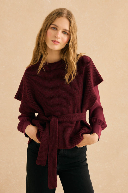 Chaleco VIRGINIA Burdeos - BIMANI