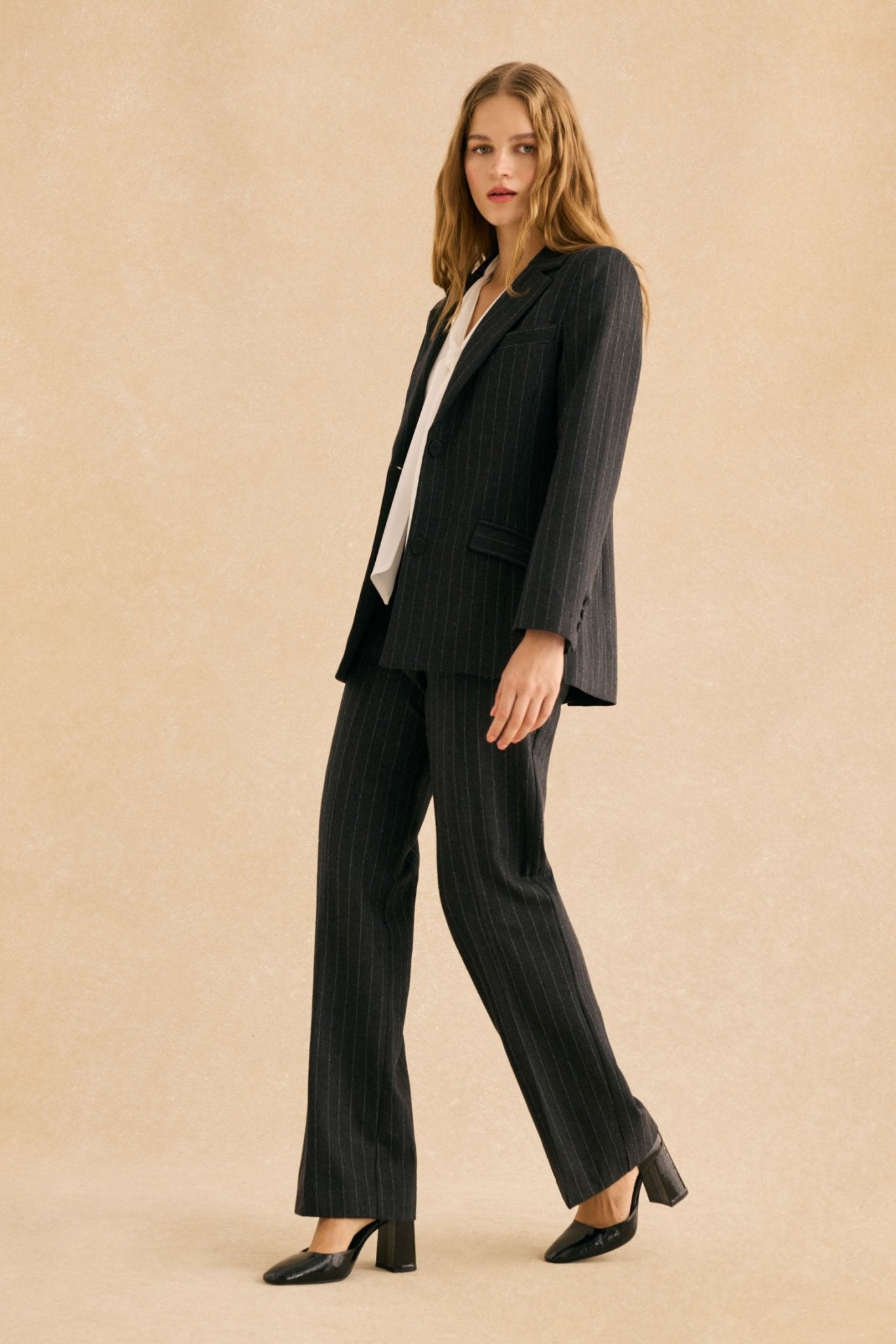 Chaqueta ARIA Rayas Gris - BIMANI