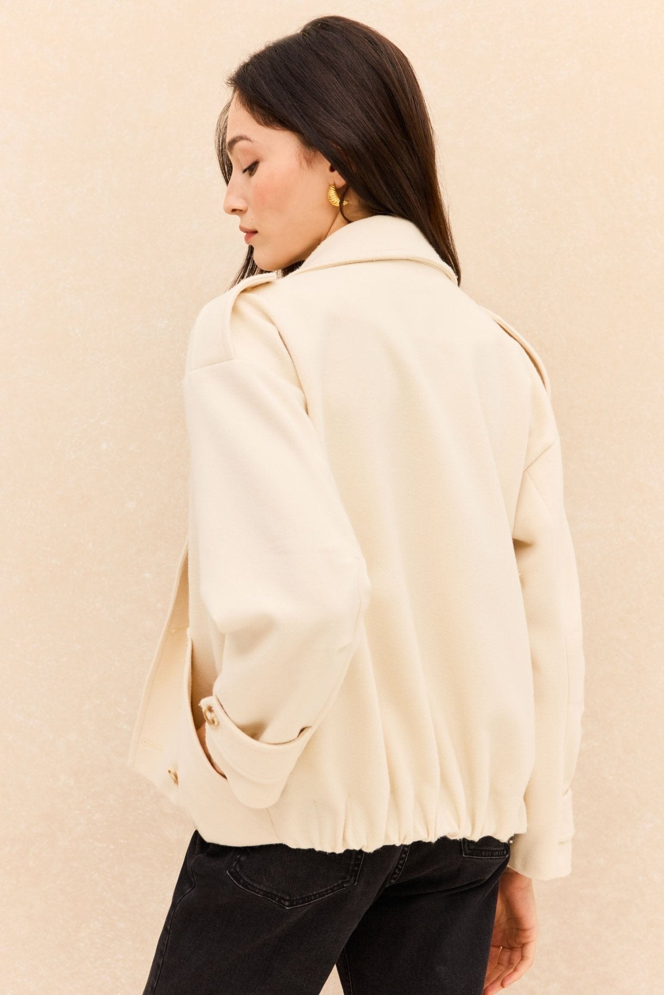 Chaqueta BASILE Beige - BIMANI