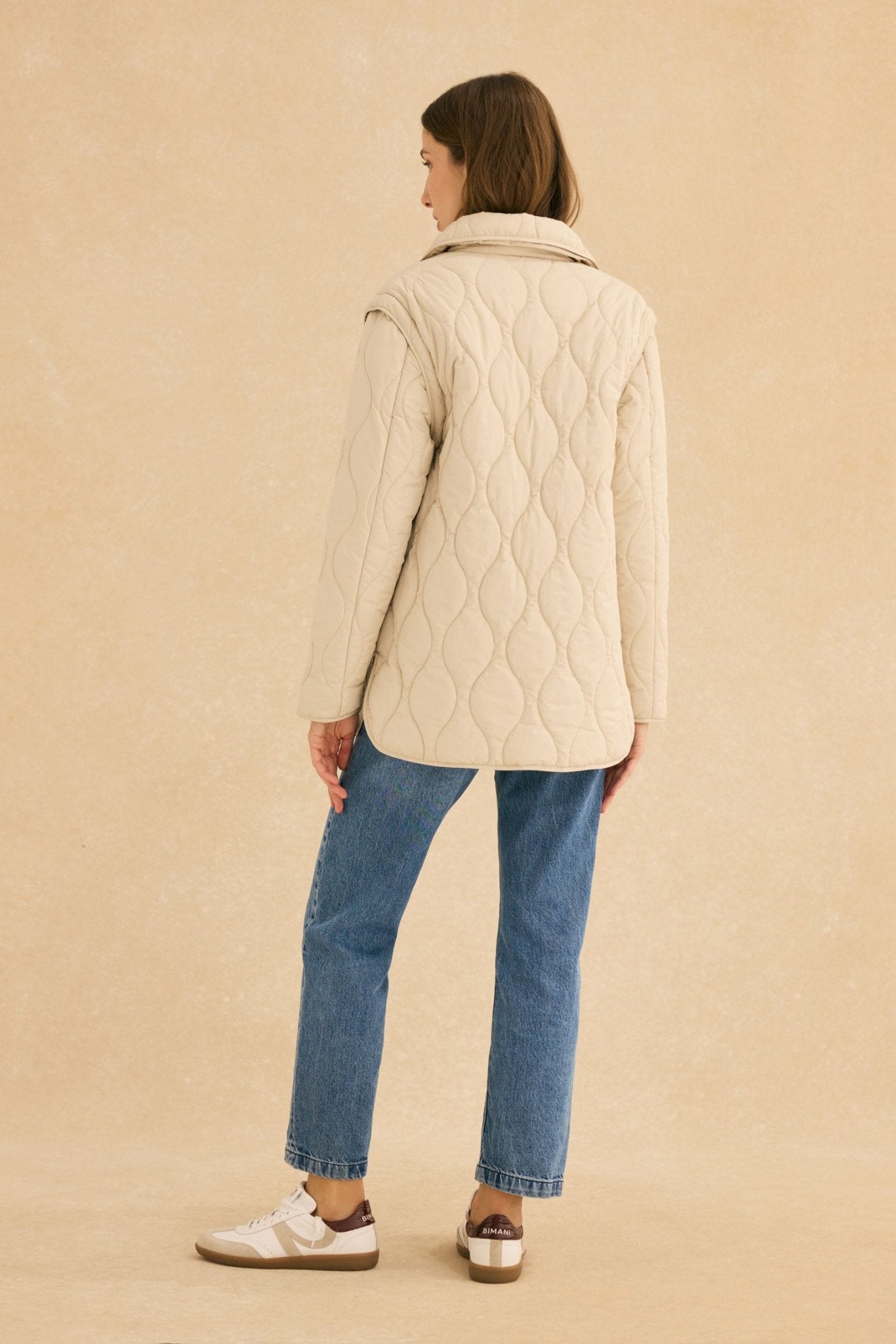 Chaqueta acolchada COPENHAGUE Blanco Hielo - BIMANI