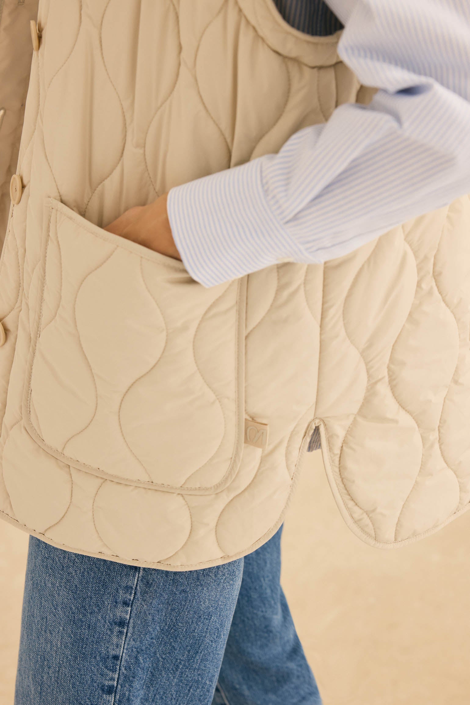 Chaqueta acolchada COPENHAGUE Blanco Hielo - BIMANI