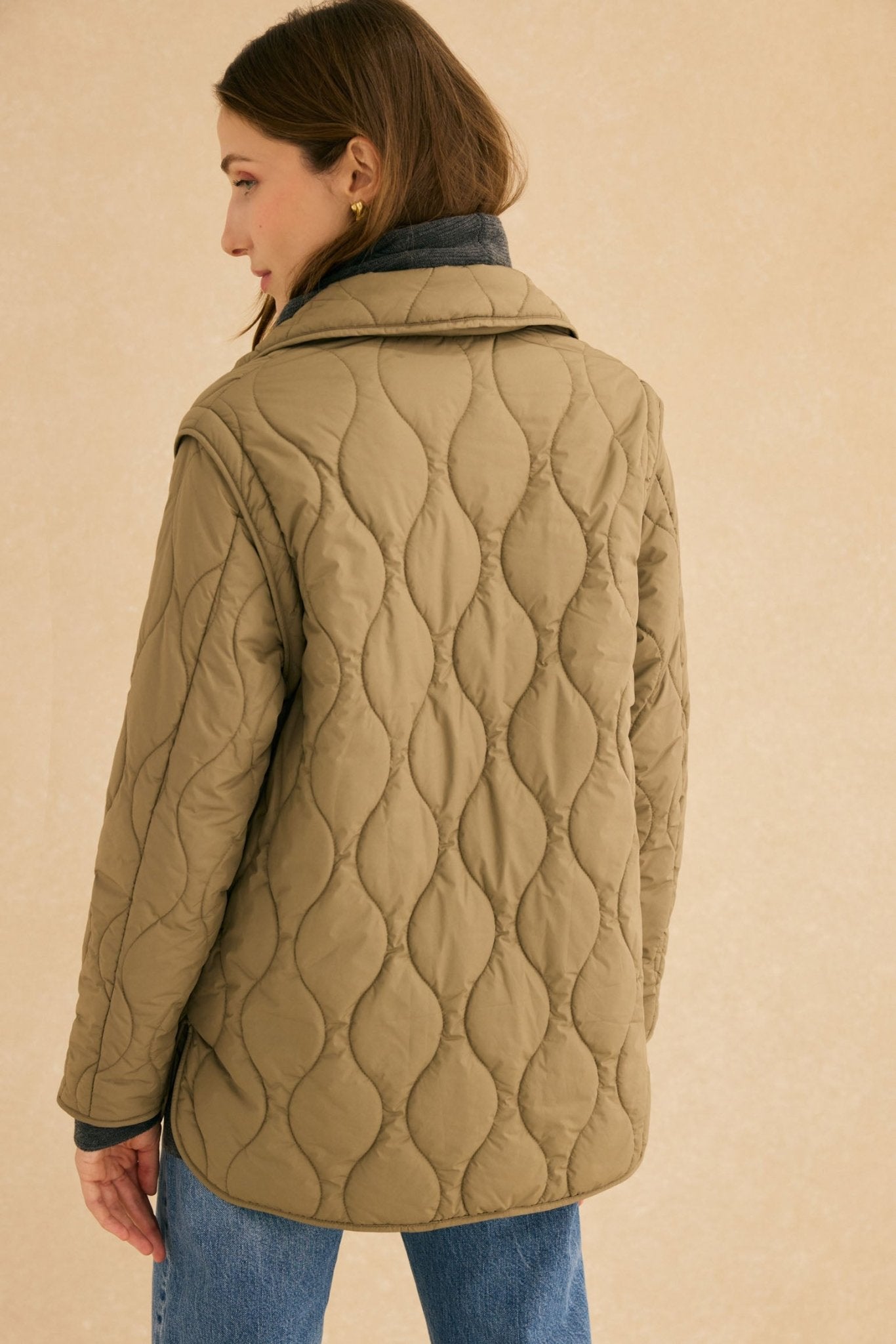 Chaqueta acolchada COPENHAGUE Khaki - BIMANI