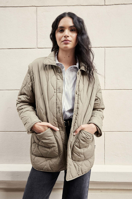 COPENHAGUE Quilted Jacket Khaki