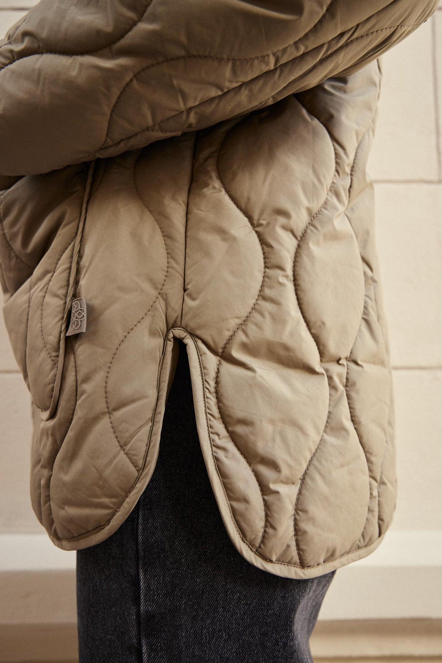 COPENHAGUE Quilted Jacket Khaki