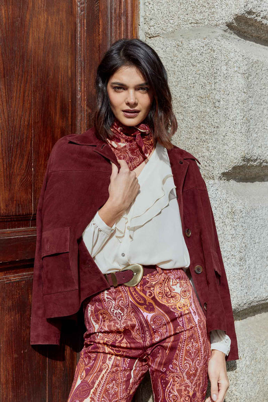 Chaqueta FONDA Burgundy - BIMANI