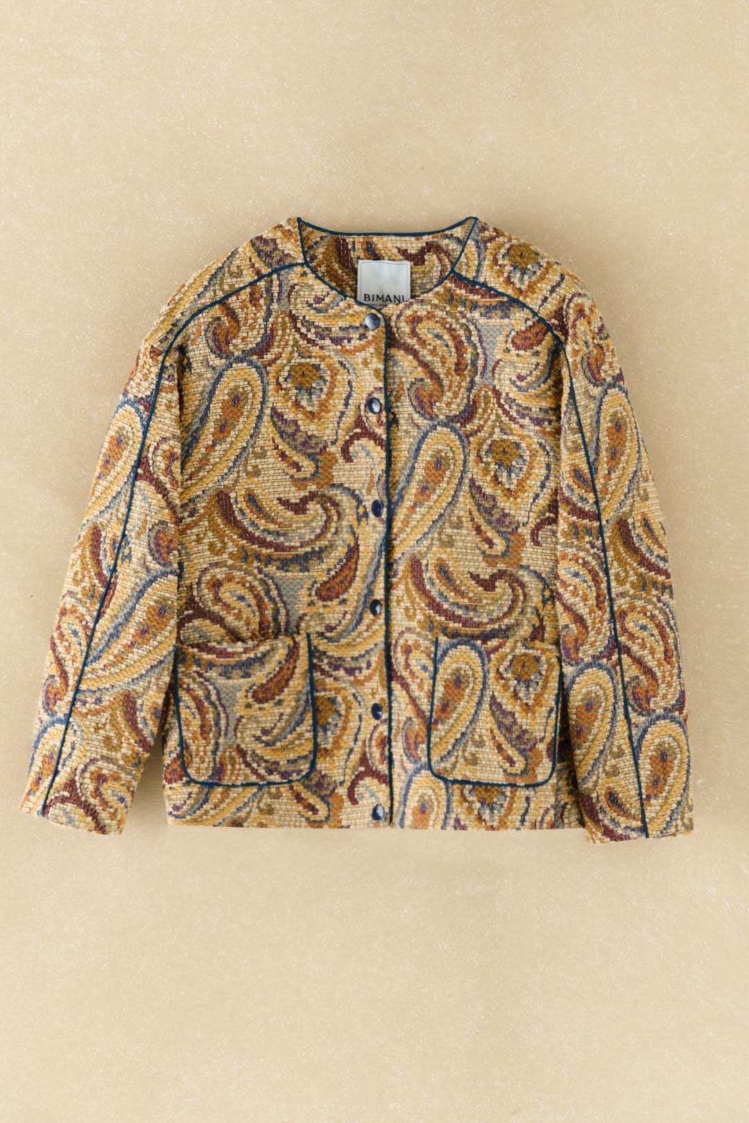 Chaqueta MABEL Estampado Beige - BIMANI