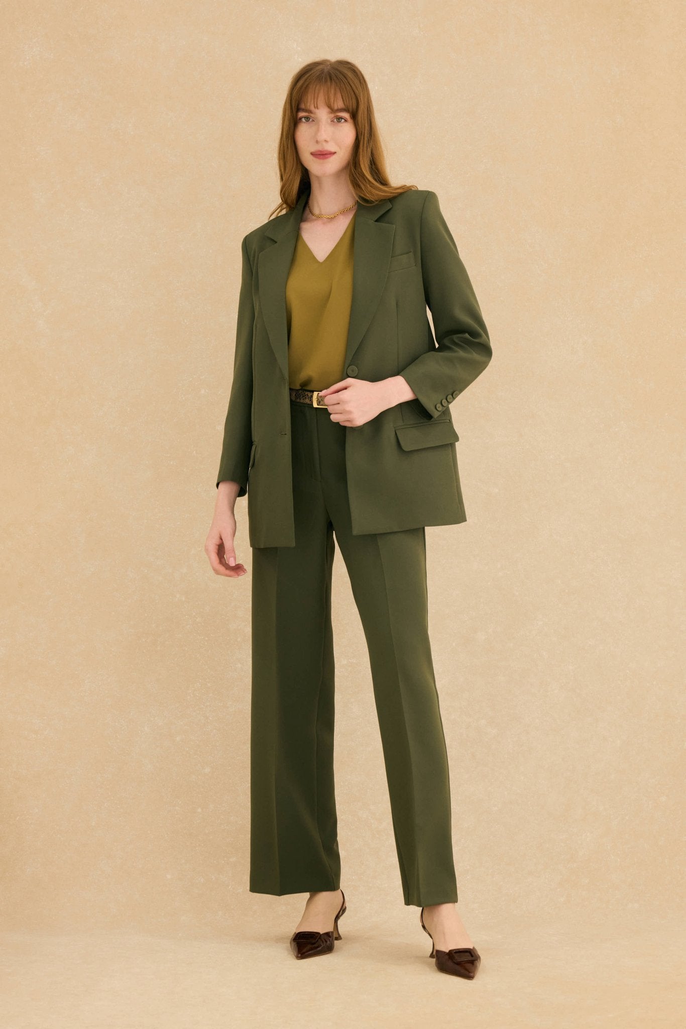 Blazer MARGAUX Khaki - BIMANI