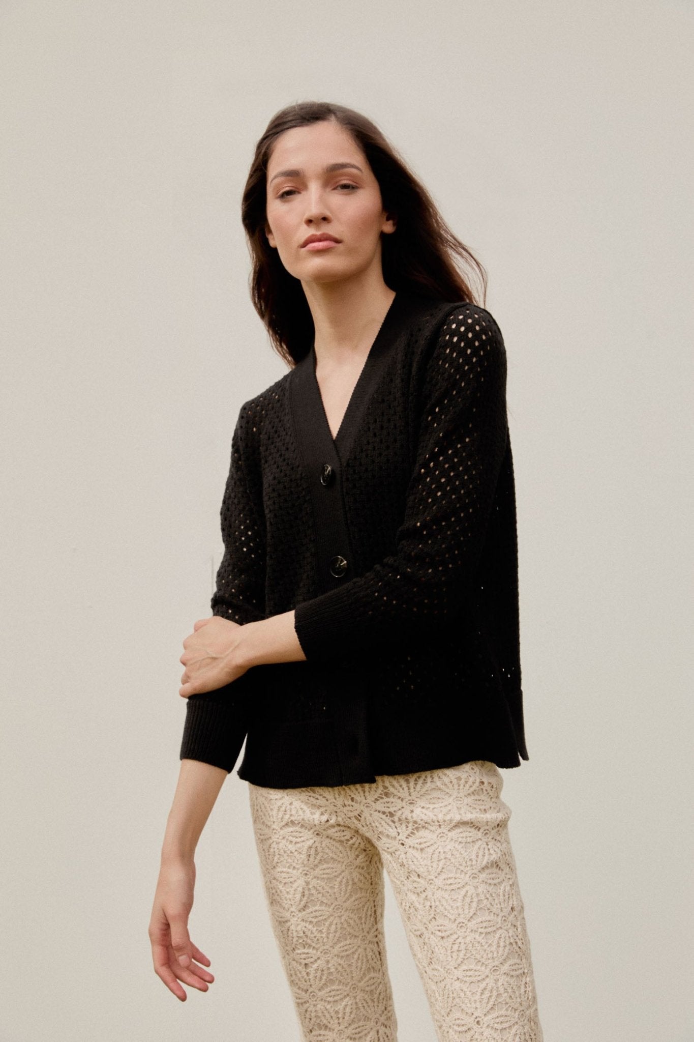 Cardigan MAUKA Black - BIMANI