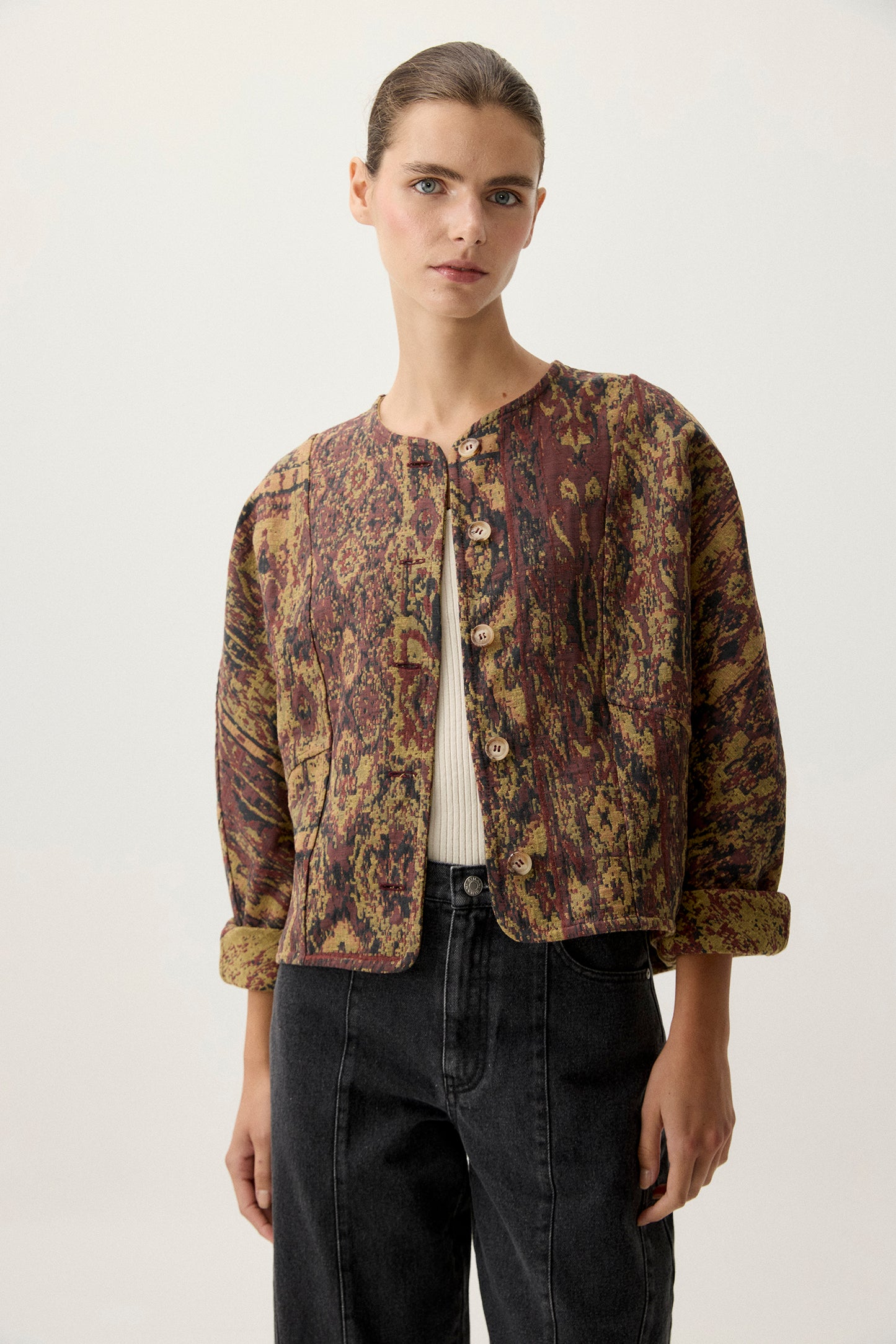 Chaqueta NOELLE Estampado Khaki