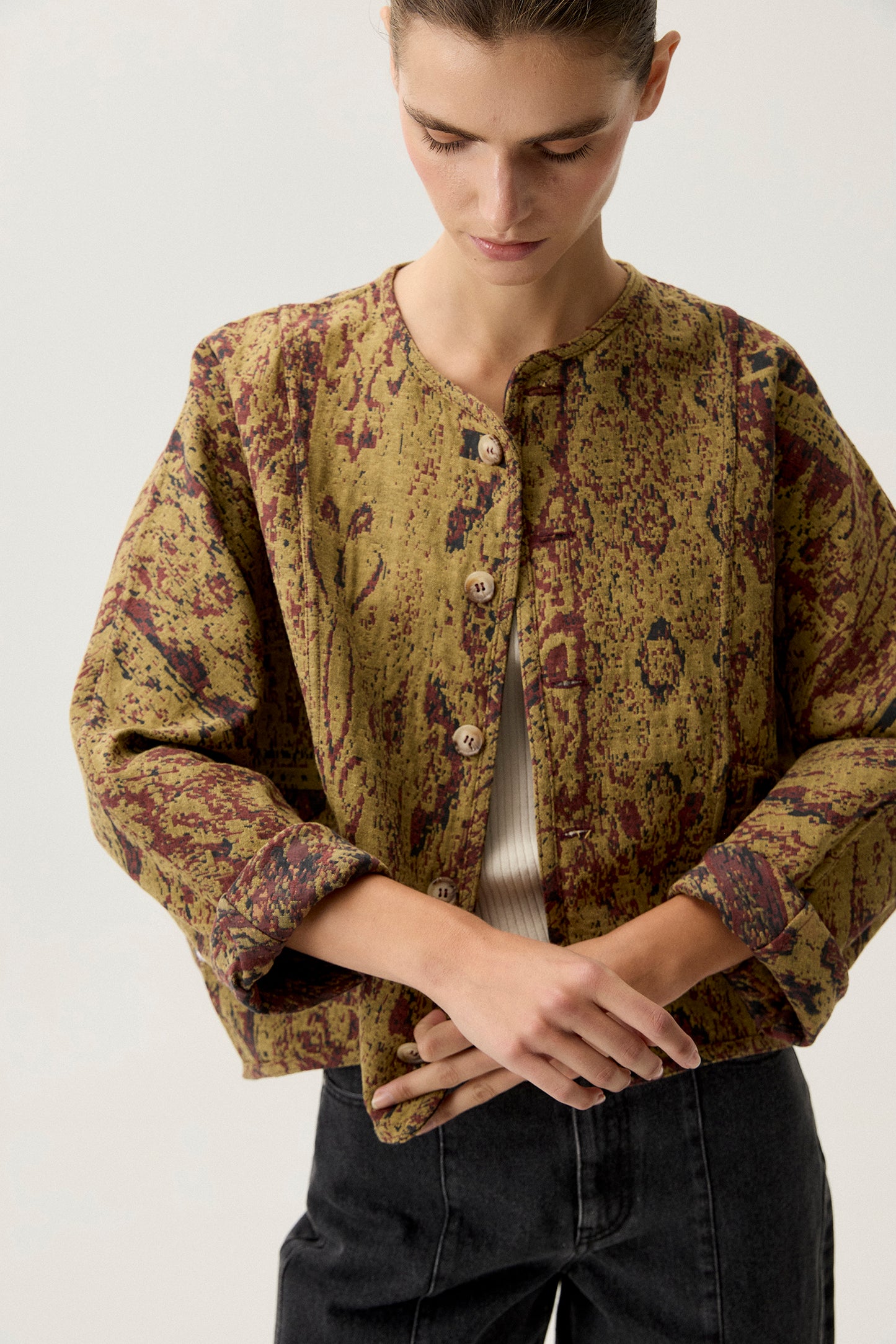 Chaqueta NOELLE Estampado Khaki