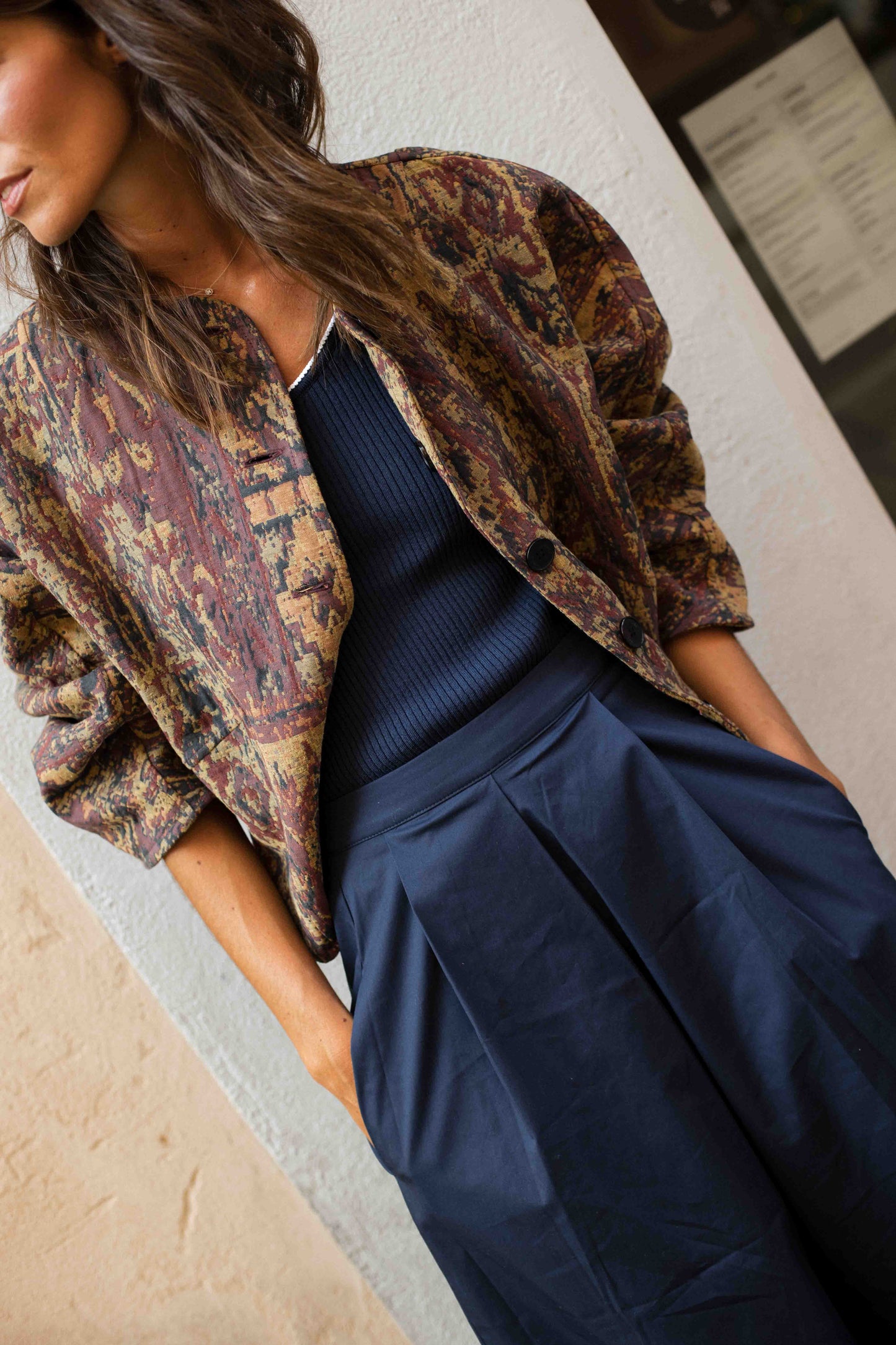 Chaqueta NOELLE Estampado Khaki