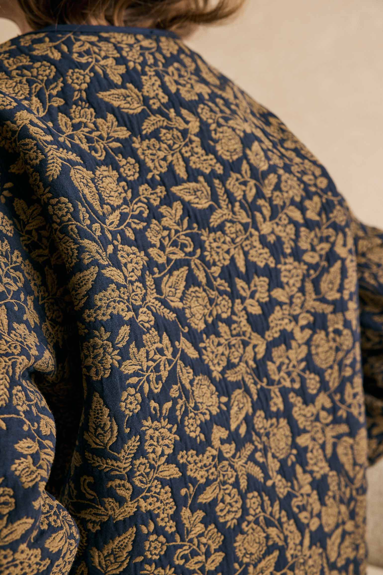 Chaqueta OLYMPE Estampado Azul - BIMANI