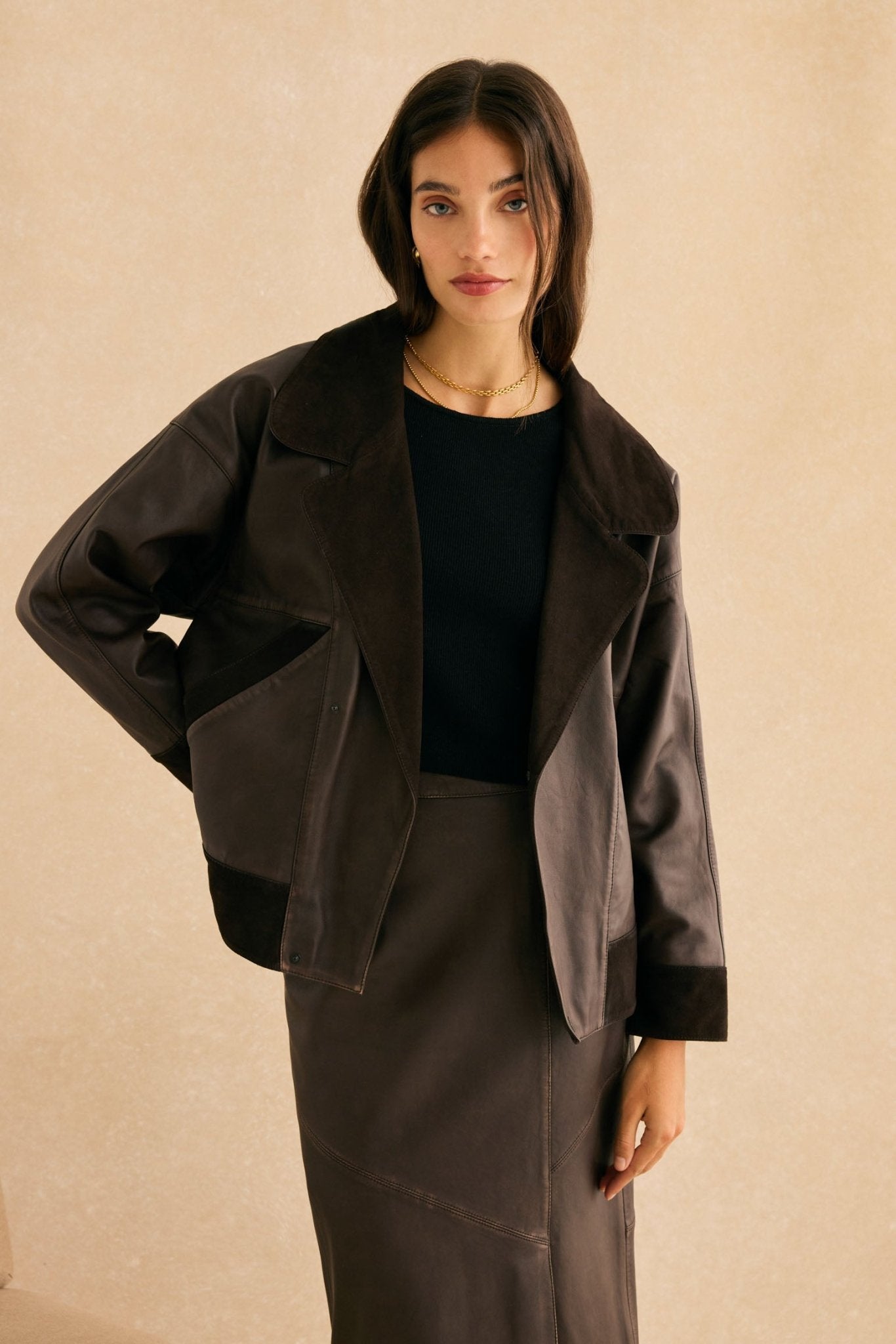 Chaqueta THELMA Marrón - BIMANI