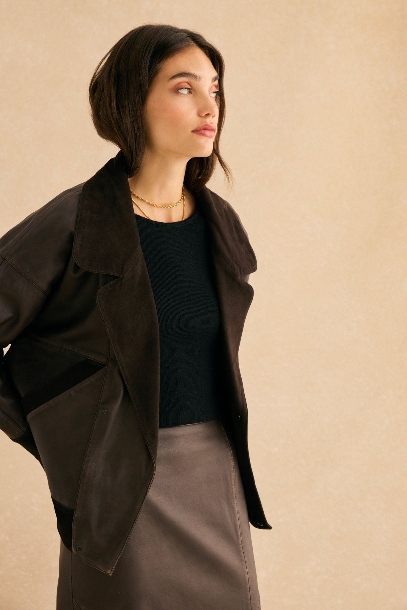 Chaqueta THELMA Marrón - BIMANI