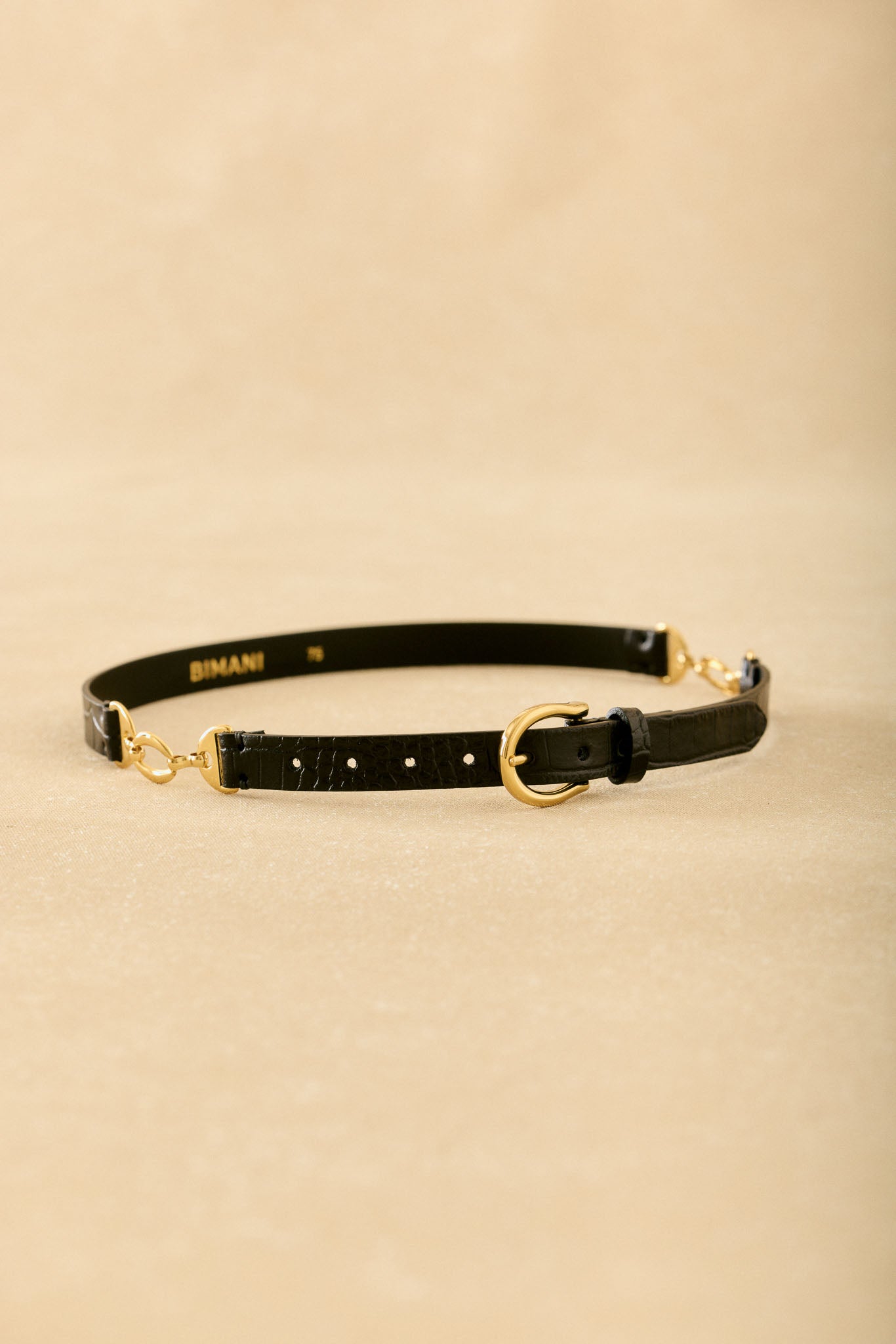 Cinturón GANGES Textura Negro - BIMANI